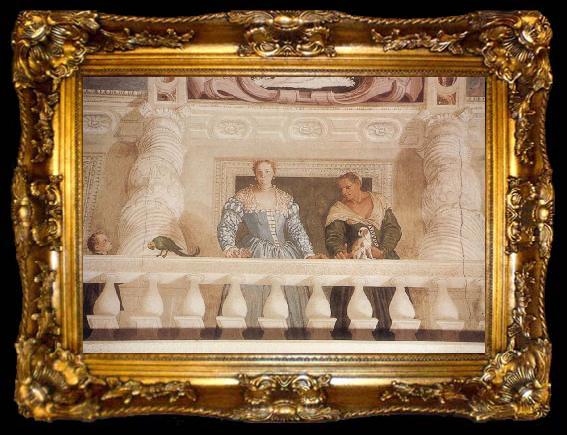 framed  Paolo Veronese Giustiana Barbaro and her Nurse, ta009-2